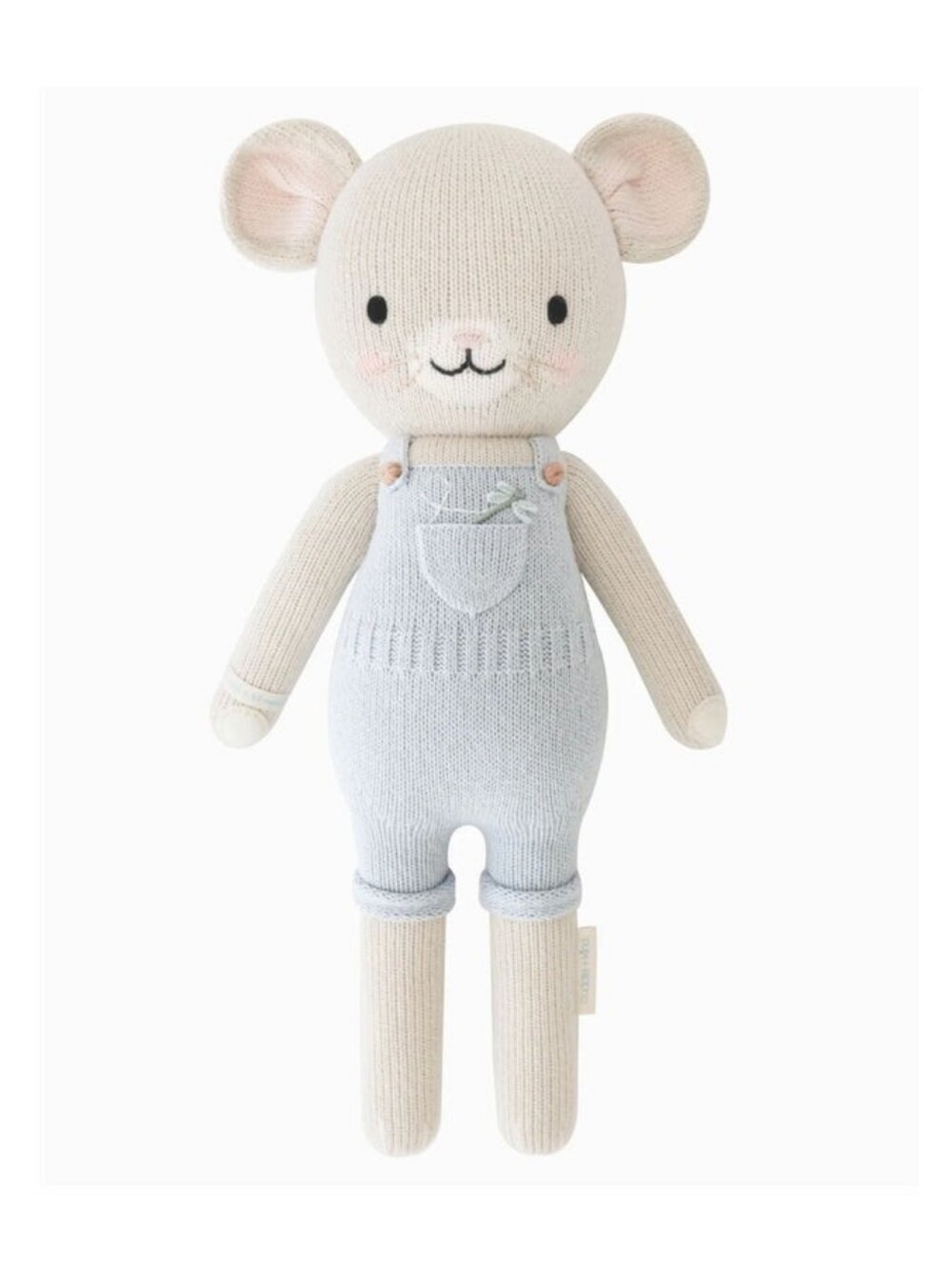 Cuddle + Kind Bailey The Mouse Stuffed Animal 13" NWT